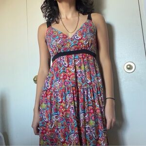 NY Collection Vibrant Paisley Maxi Dress